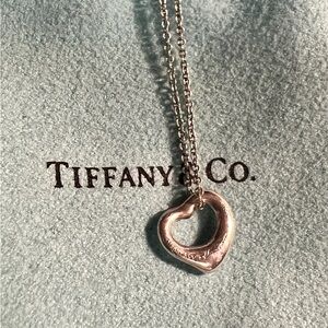 Tiffany & Co. 925 silver heart charm necklace